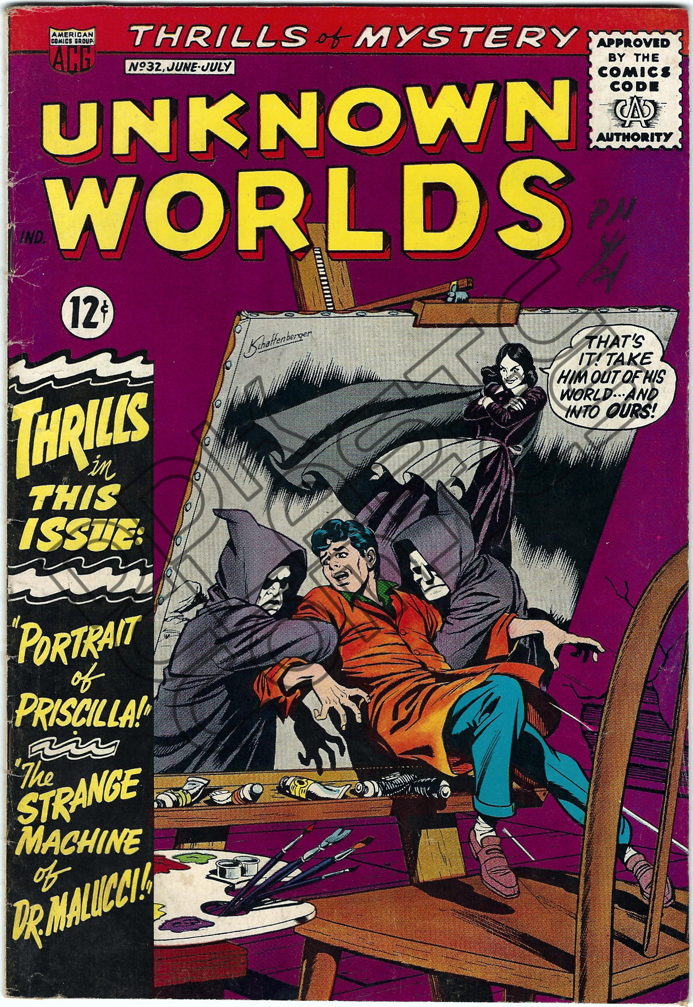 Unknown Worlds 32 July 1964