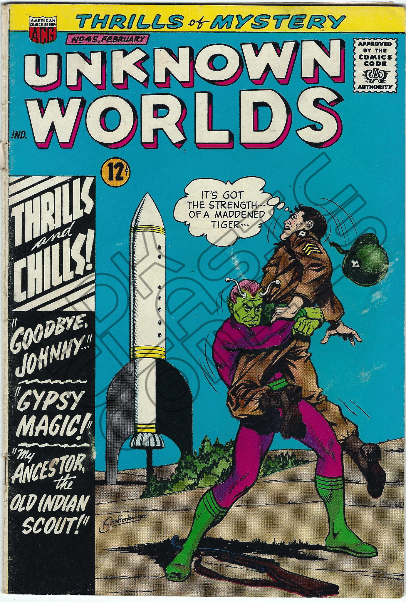 Unknown Worlds 45 February 1966