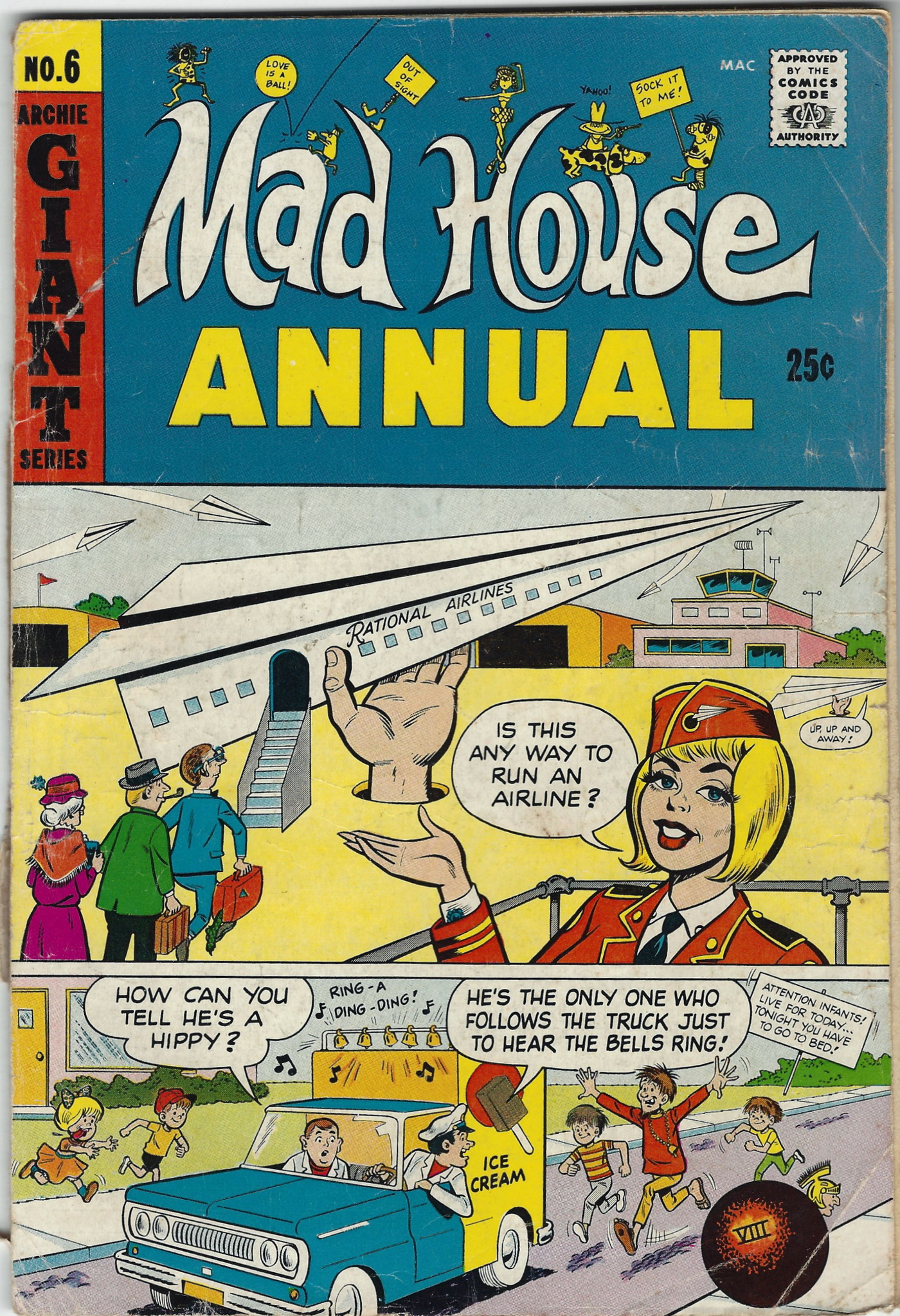 Archies Madhouse Annual 6 Annual 1969