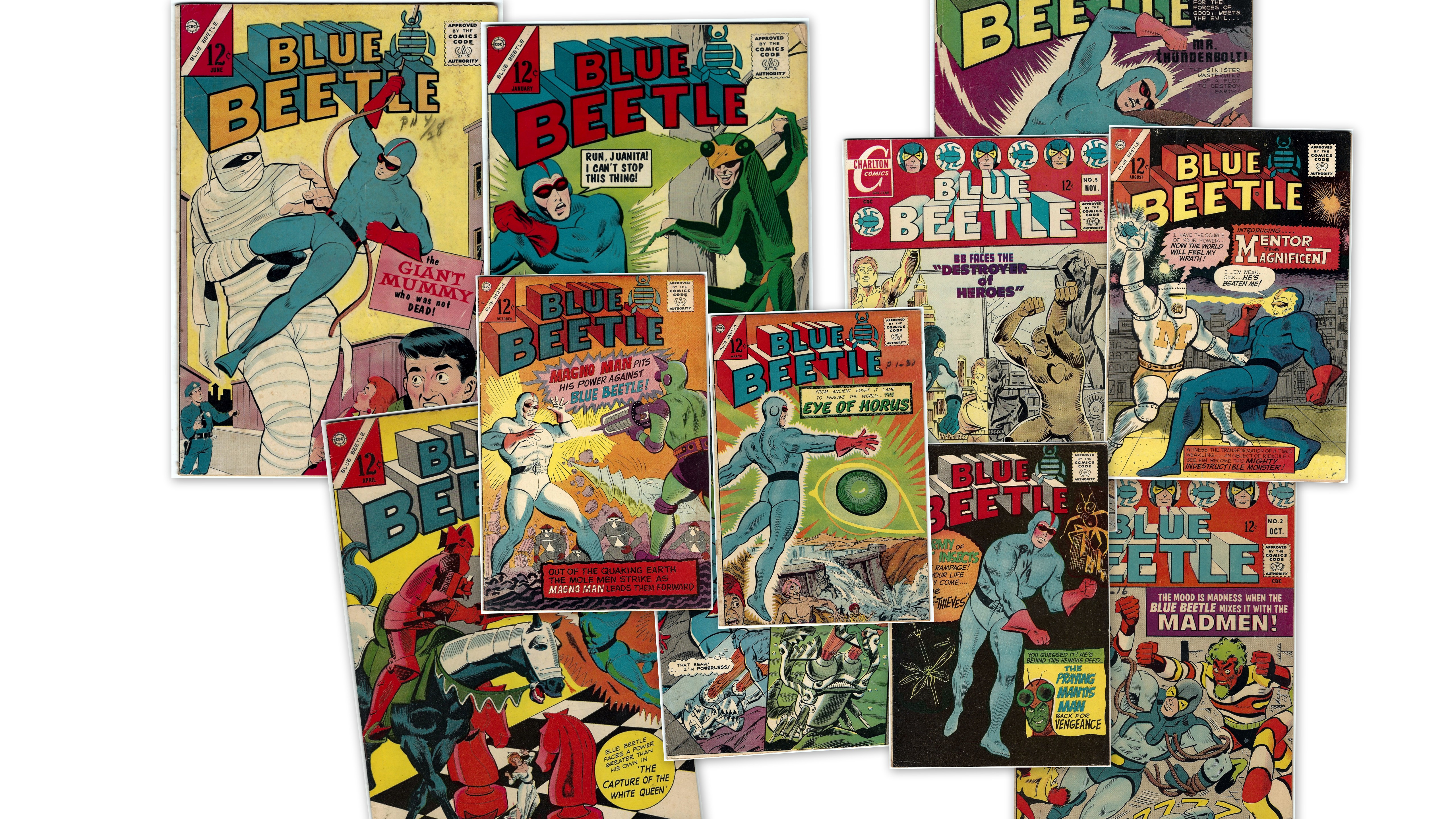 Blue Beetle Comics Montage