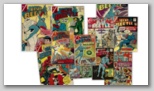 A Montage of Blue Beetle Issues from the 1960's