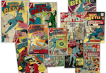A Montage of Blue Beetle Issues from the 1960's