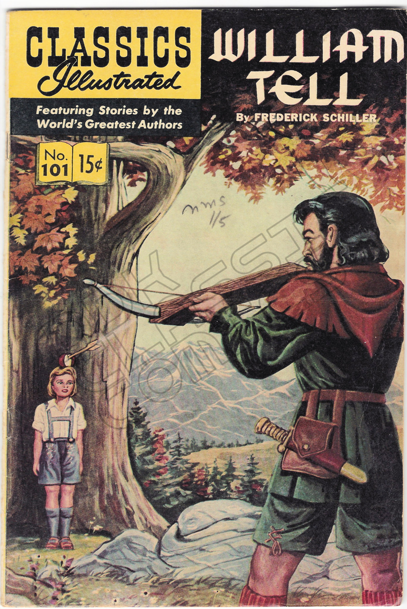 Classics Illustrated 101 William Tell November 1952