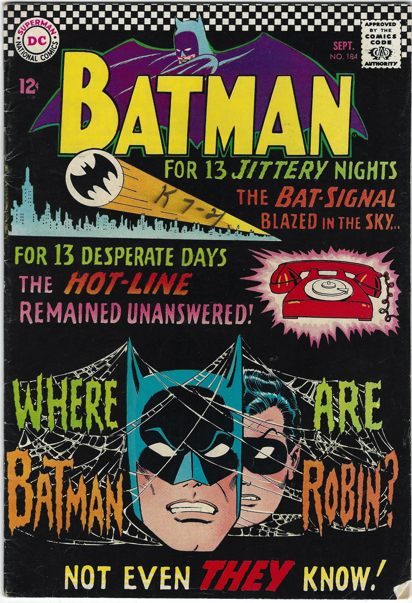 Batman Comics 184 September 1966