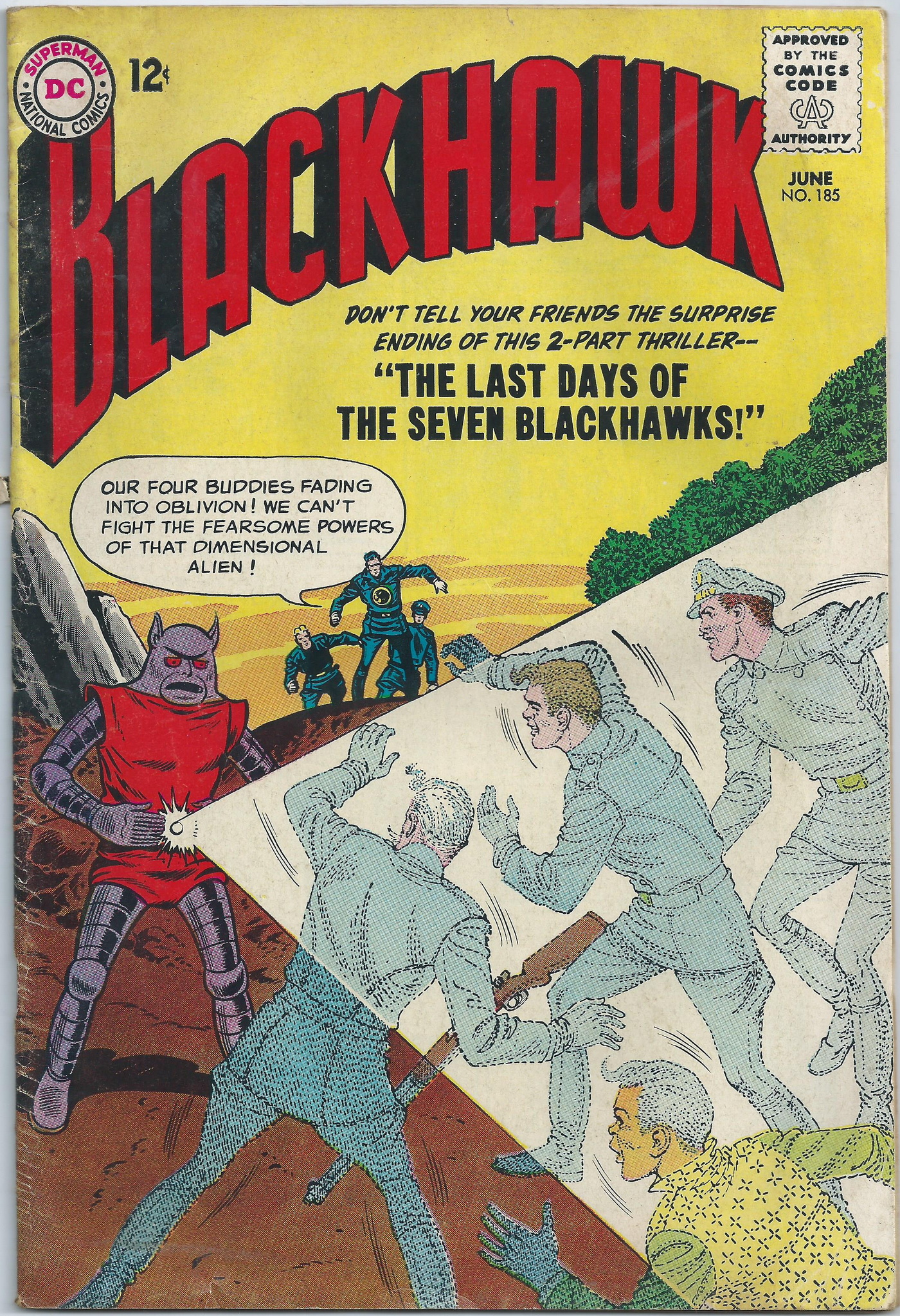 Blackhawk Comics 185 June 1963