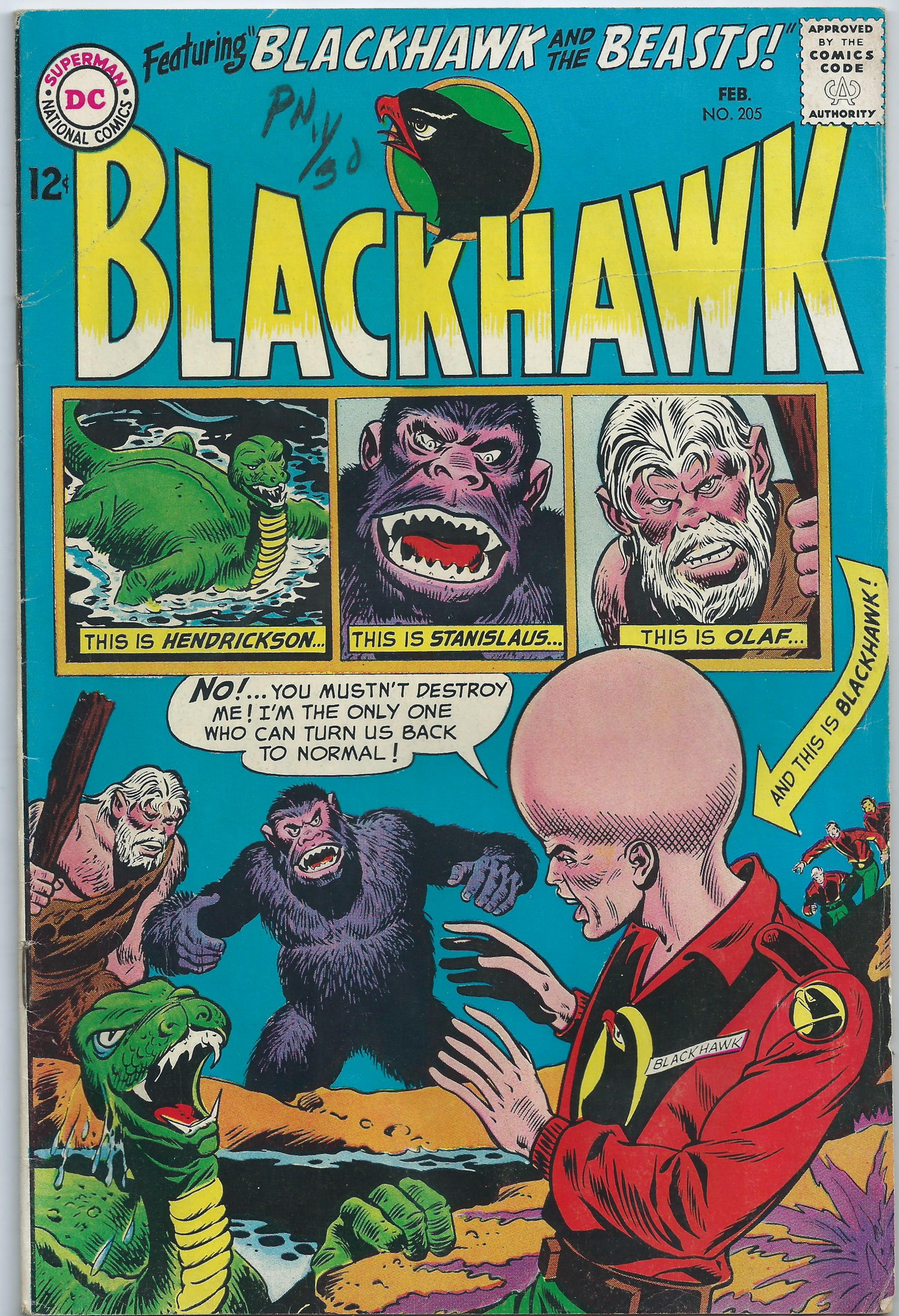 Blackhawk Comics 205 February 1965