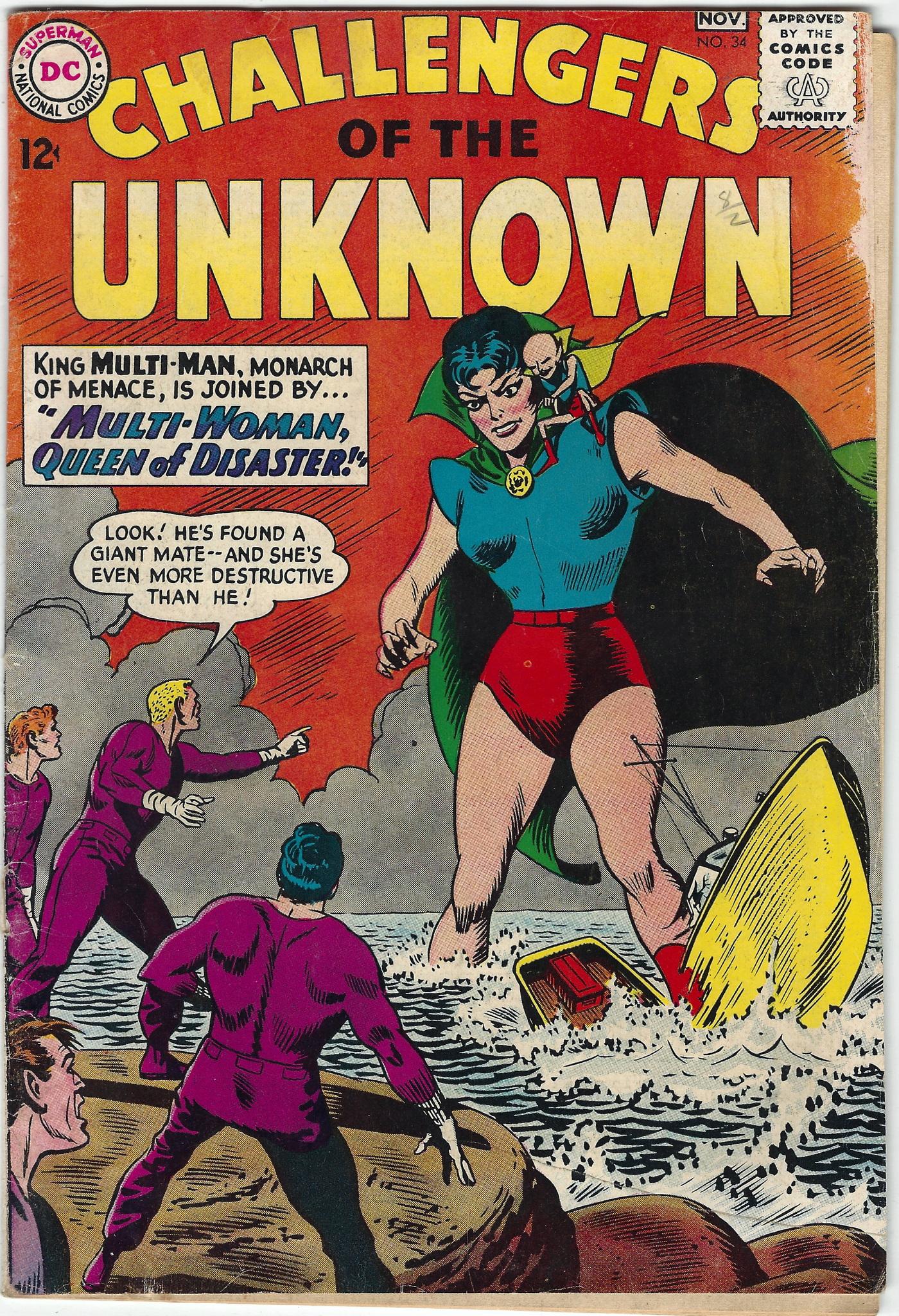 Challengers of the Unknown 34 November 1973