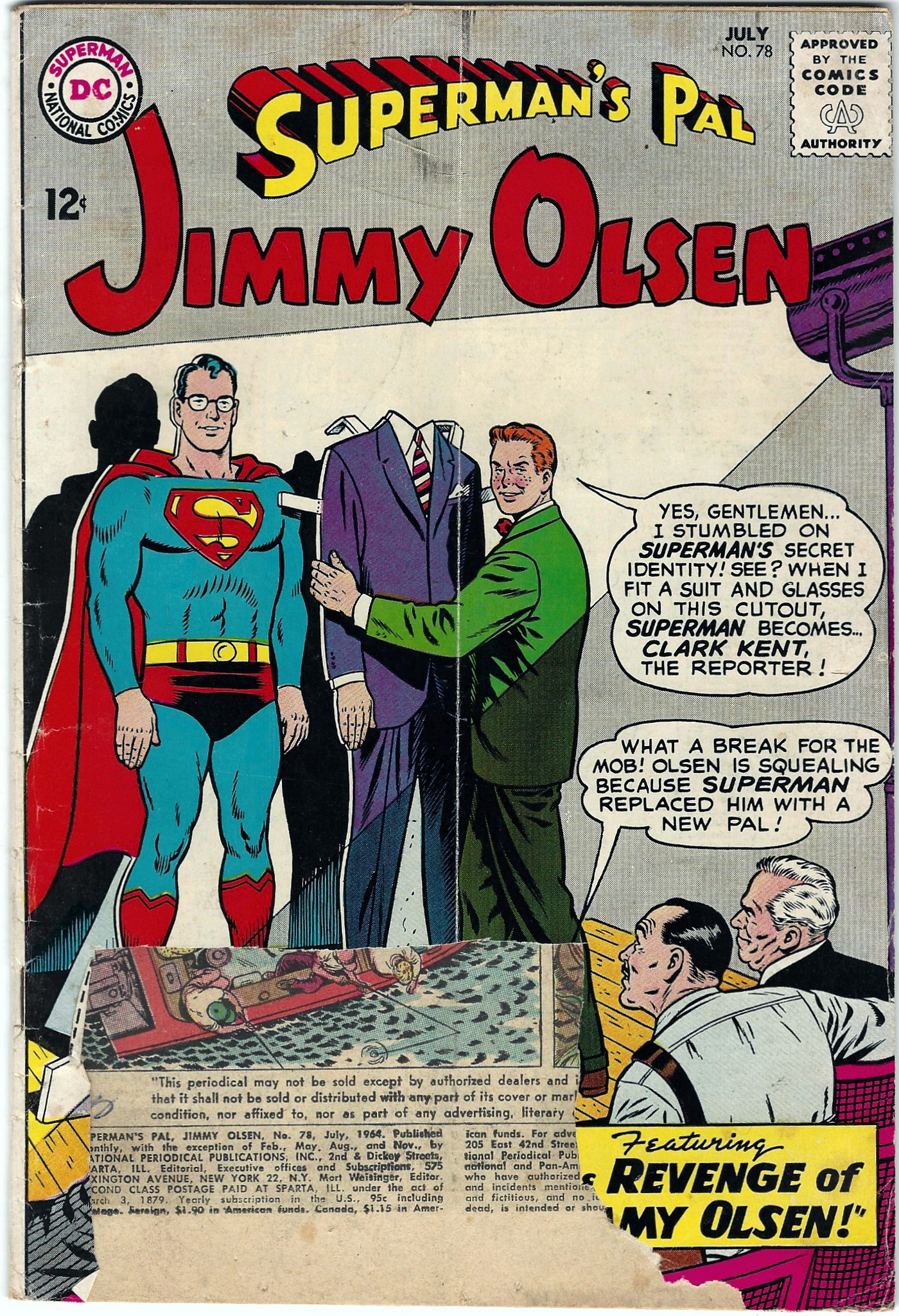 Jimmy Olsen 78 July  1964