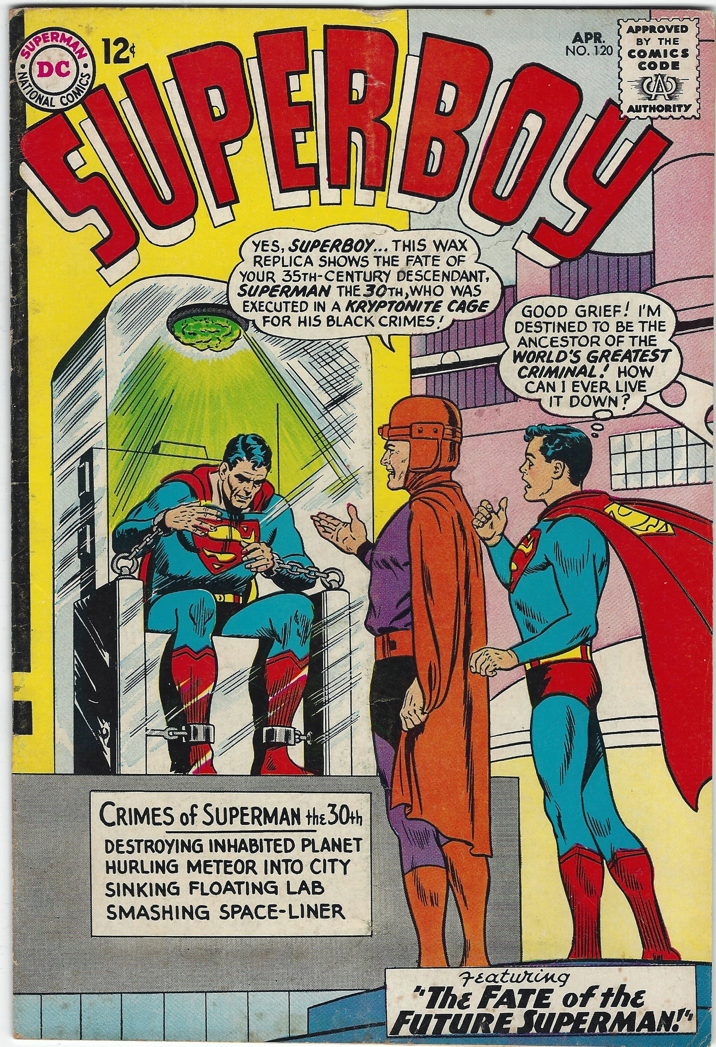 Superboy comics 120 April 1965