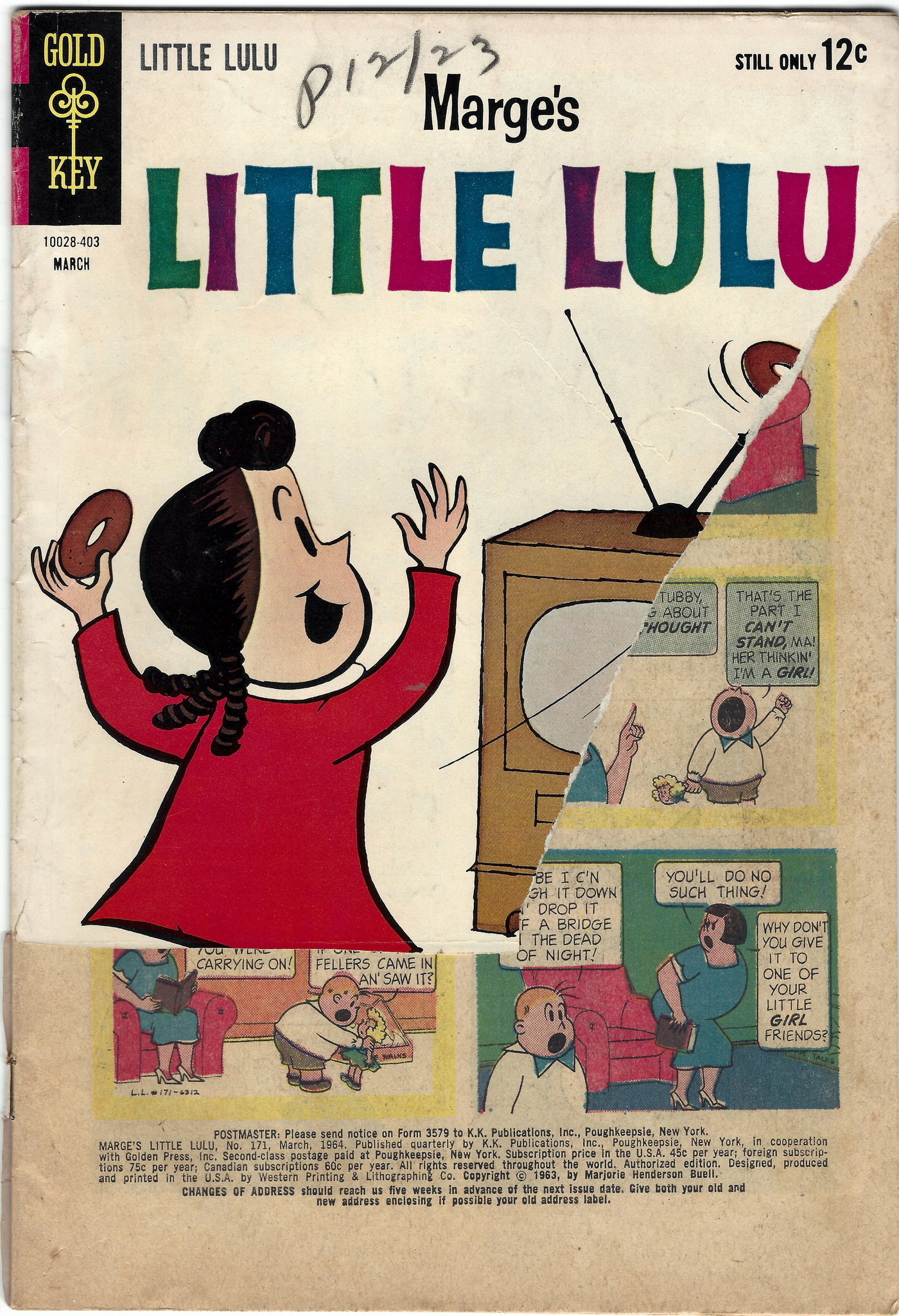 Little Lulu 171 March 1964