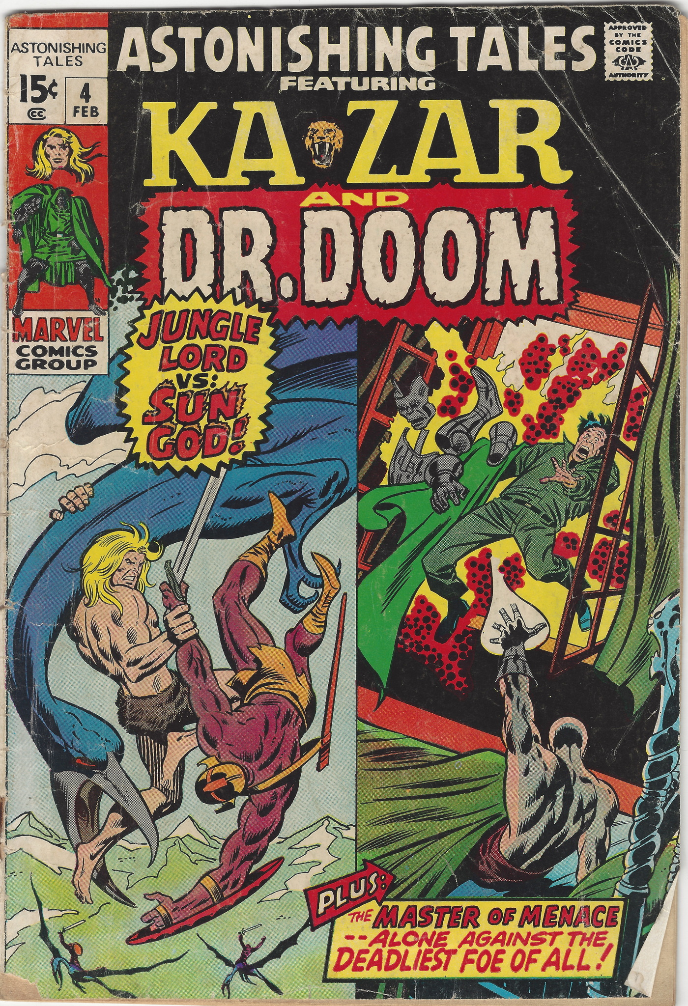 Astonishing Tales Ka Zar 4 February 1971