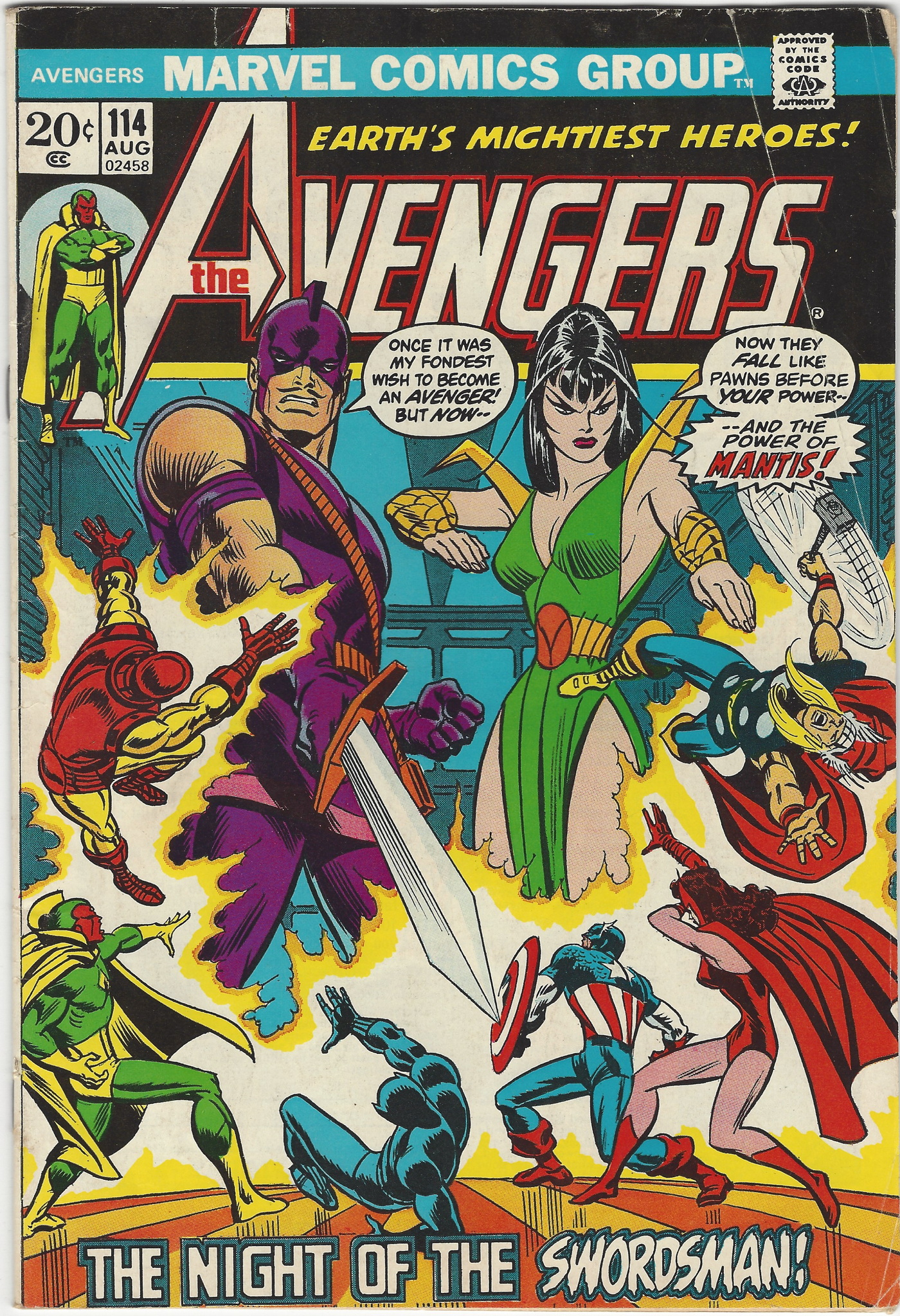 Avengers 114 August 1973