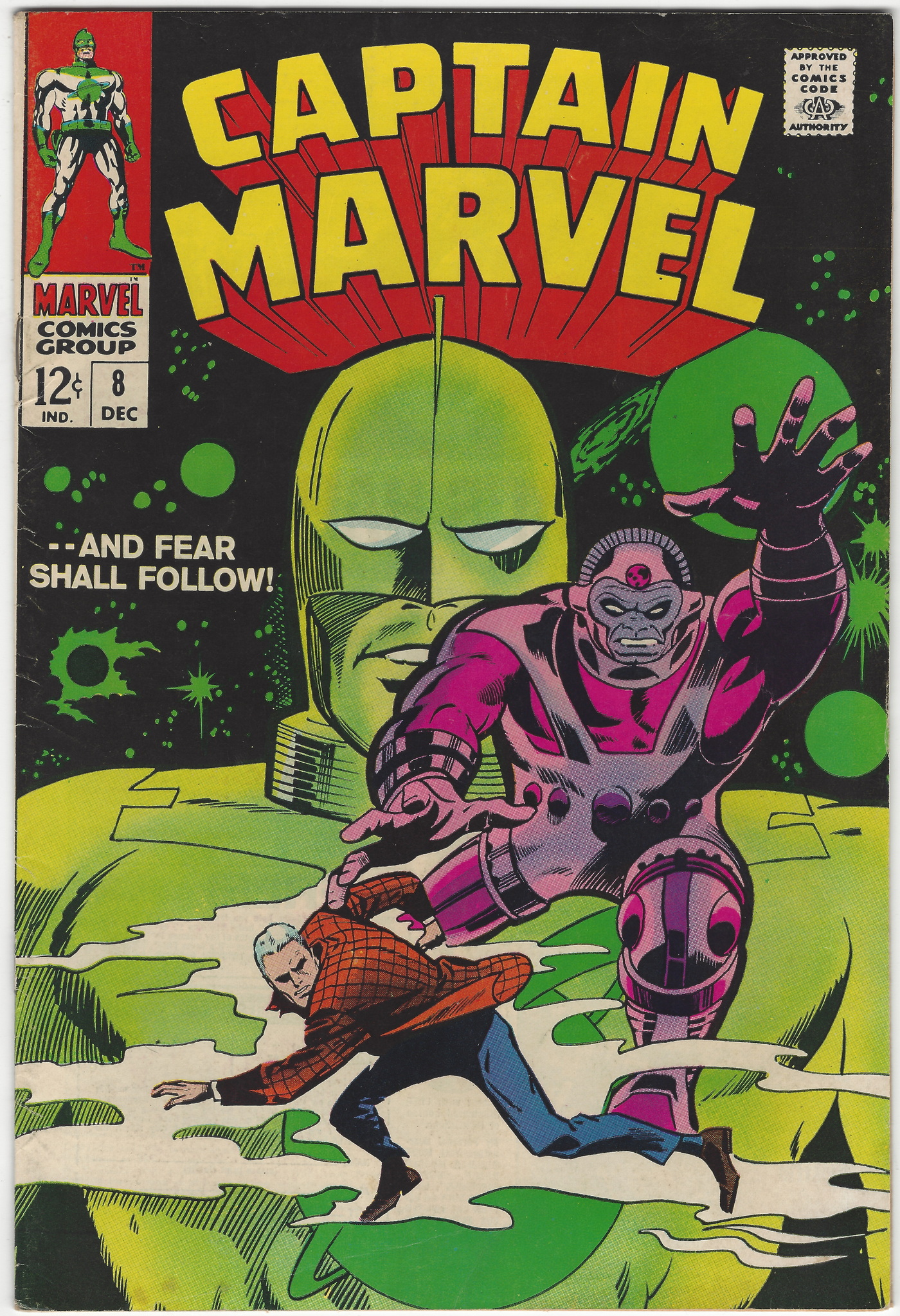 Captain Marvel 8 December 1968