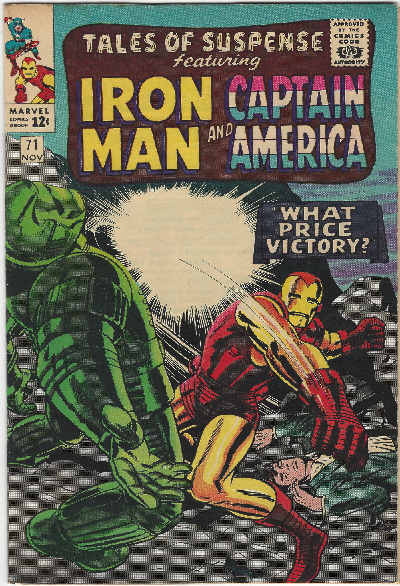 Tales of Suspense Iron Man Cap America 71 November 1965