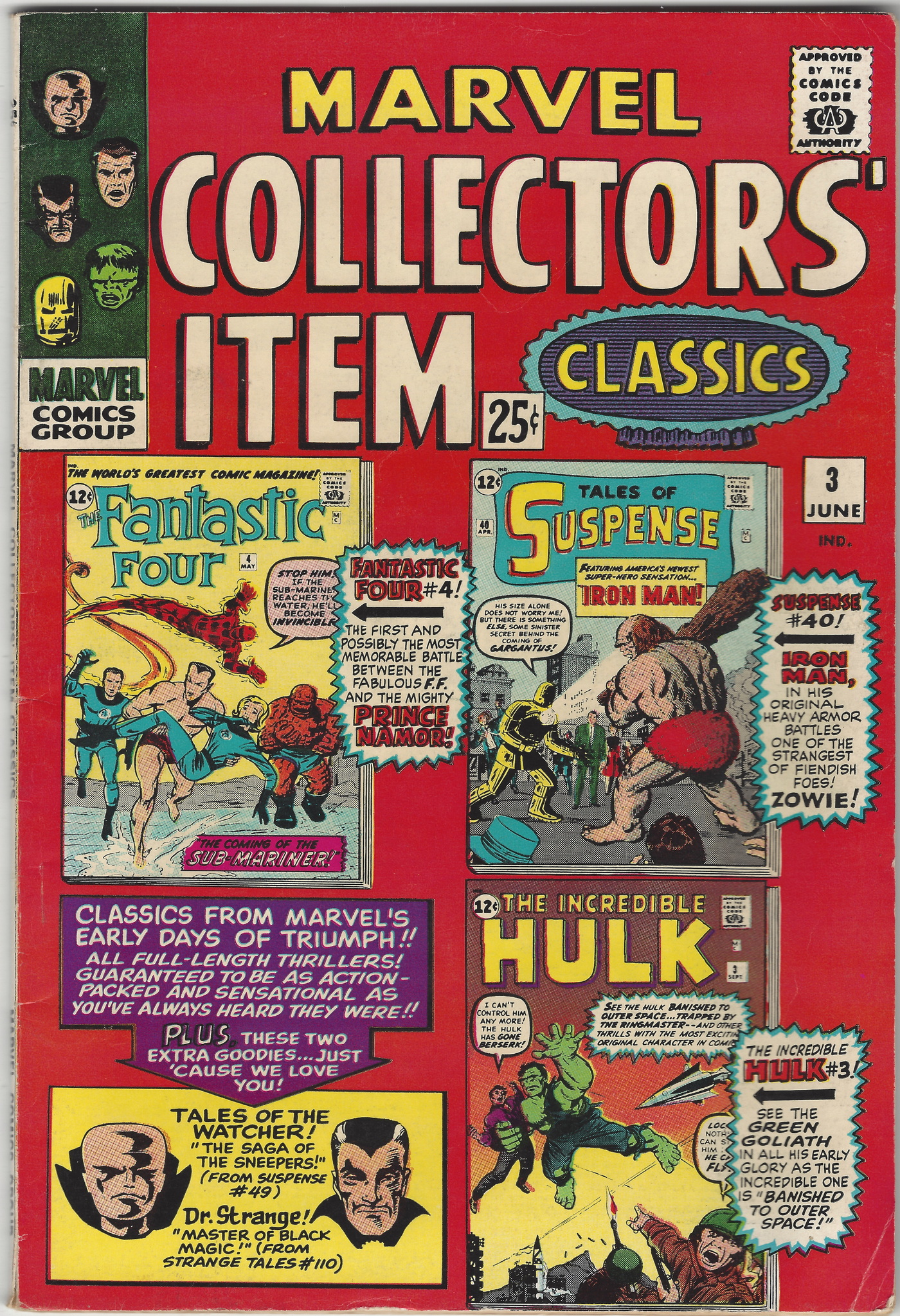 Marvel Collectors Item Classics 3 June 1966