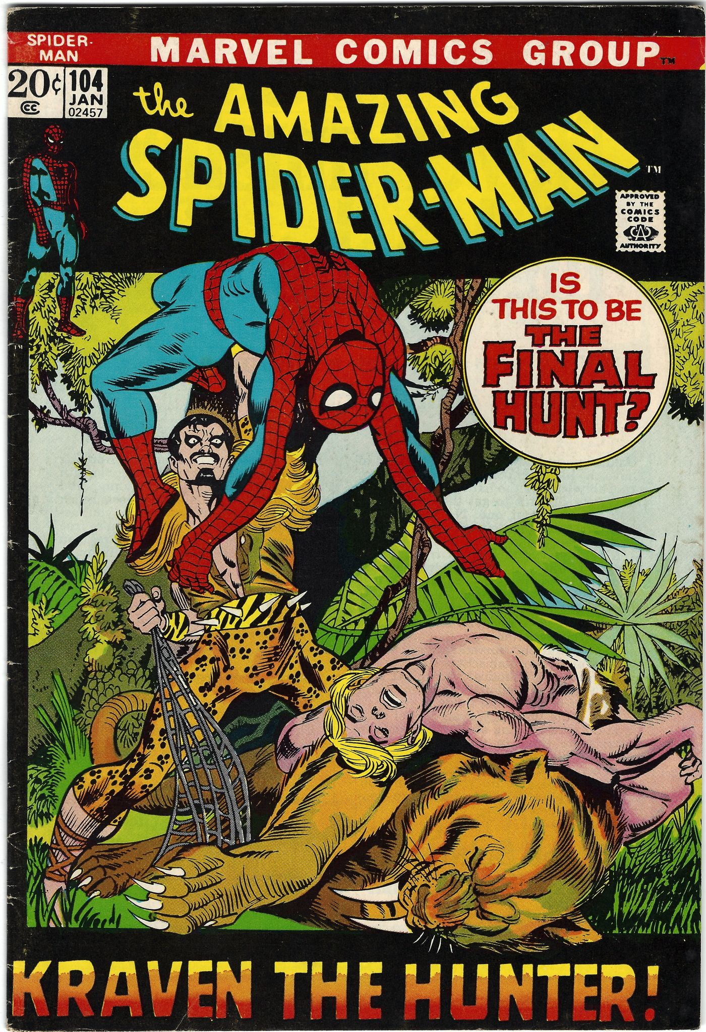 Amazing Spiderman 104 January 1972