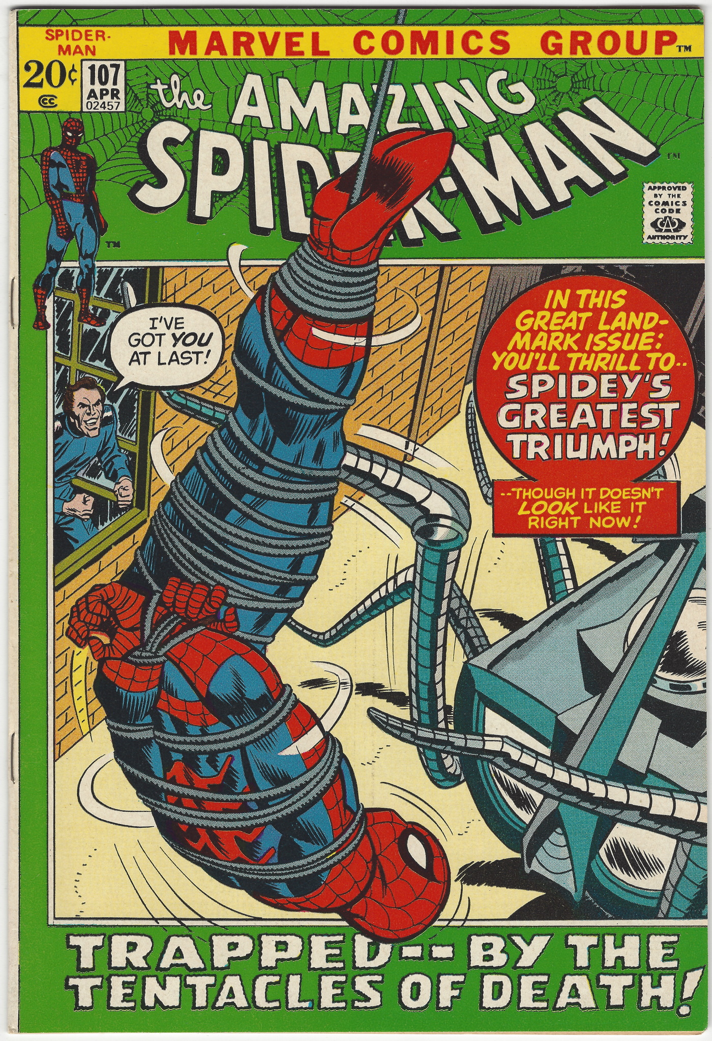 Amazing Spiderman 107 April 1972