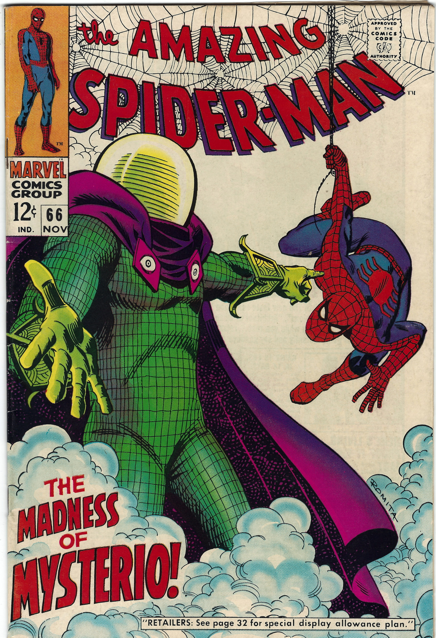 Amazing Spiderman 66 Bov 1968