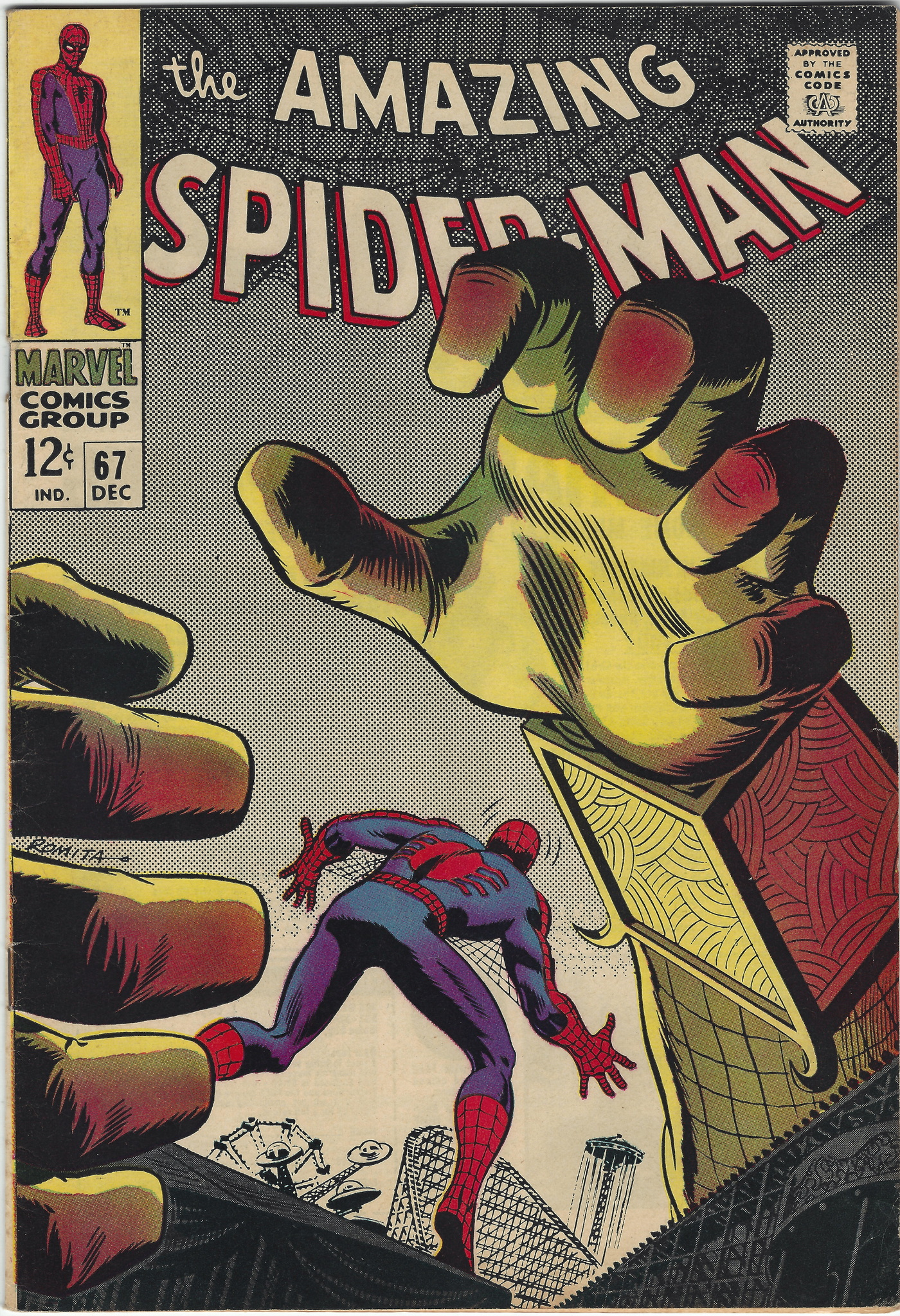 Amazing Spiderman 67 December 1968