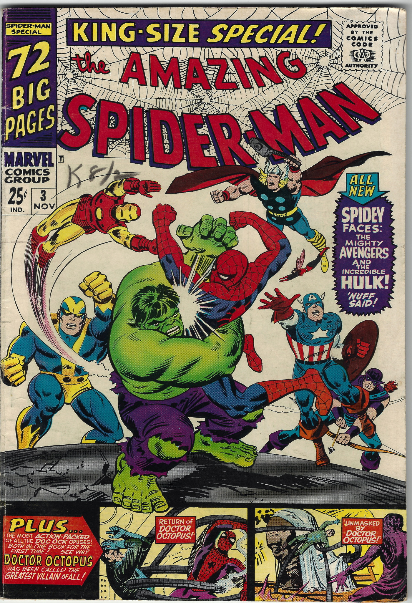 Amazing Spiderman Annual 3 November 1966