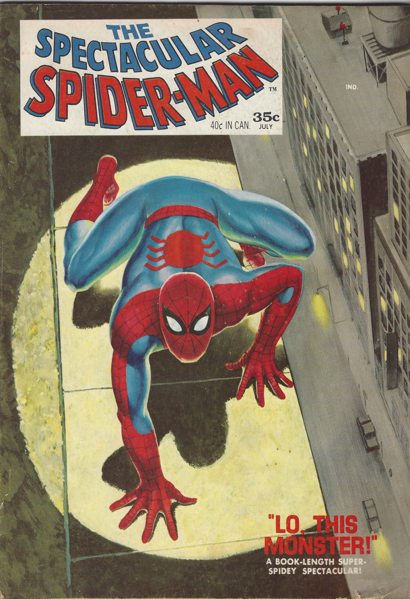 Spectacular Spiderman Magazine 1 July 1968