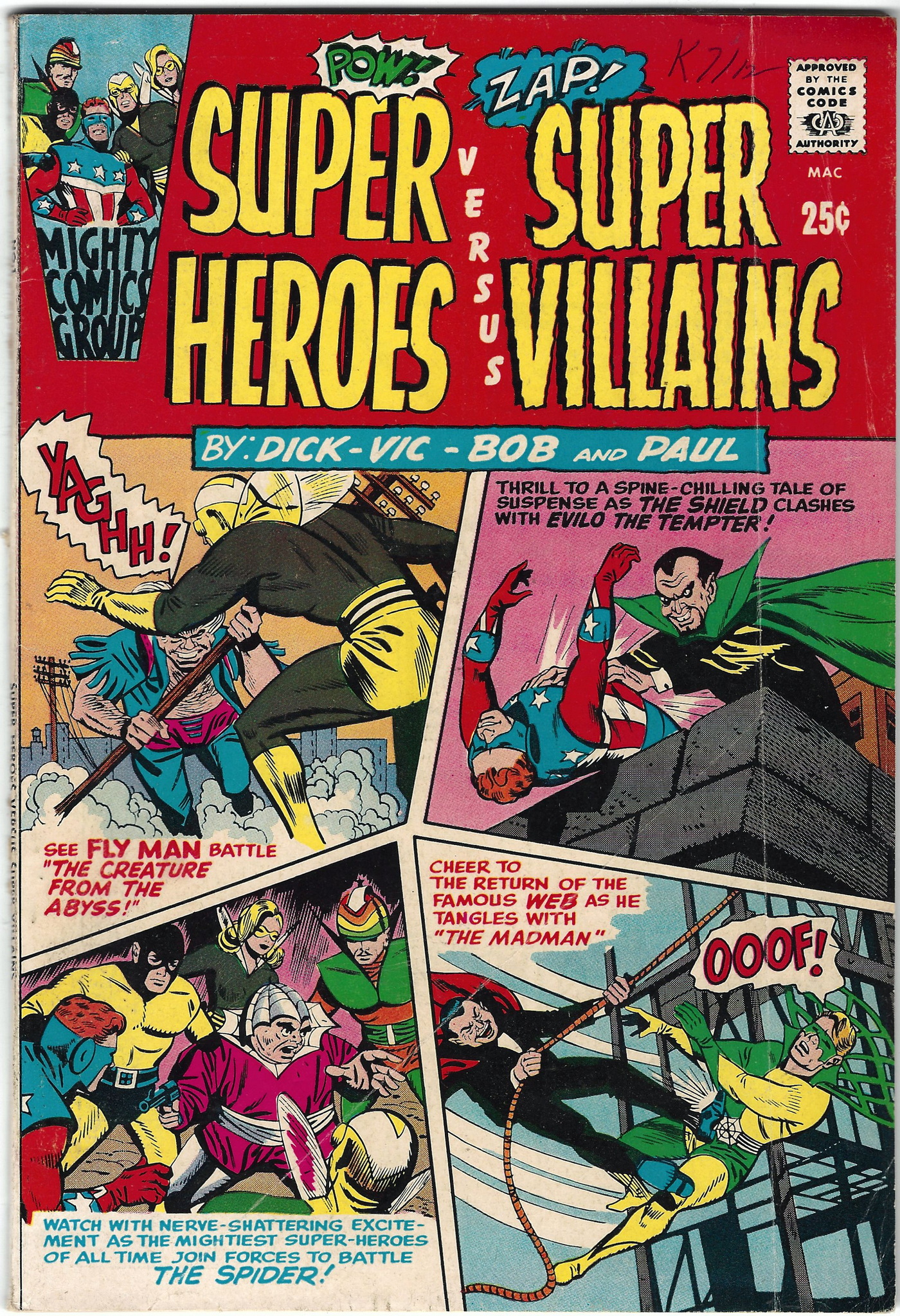 Super-Heroes versus Super-Villains issue 1 July 1966