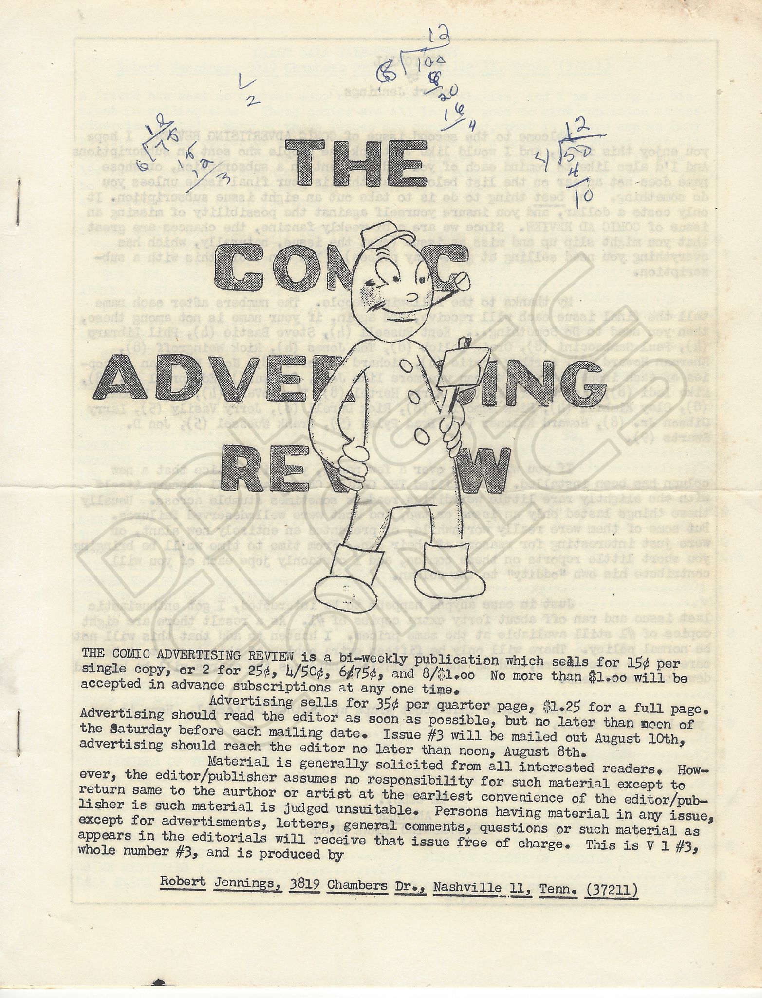 Comic Advertising Review 2 aka 3B