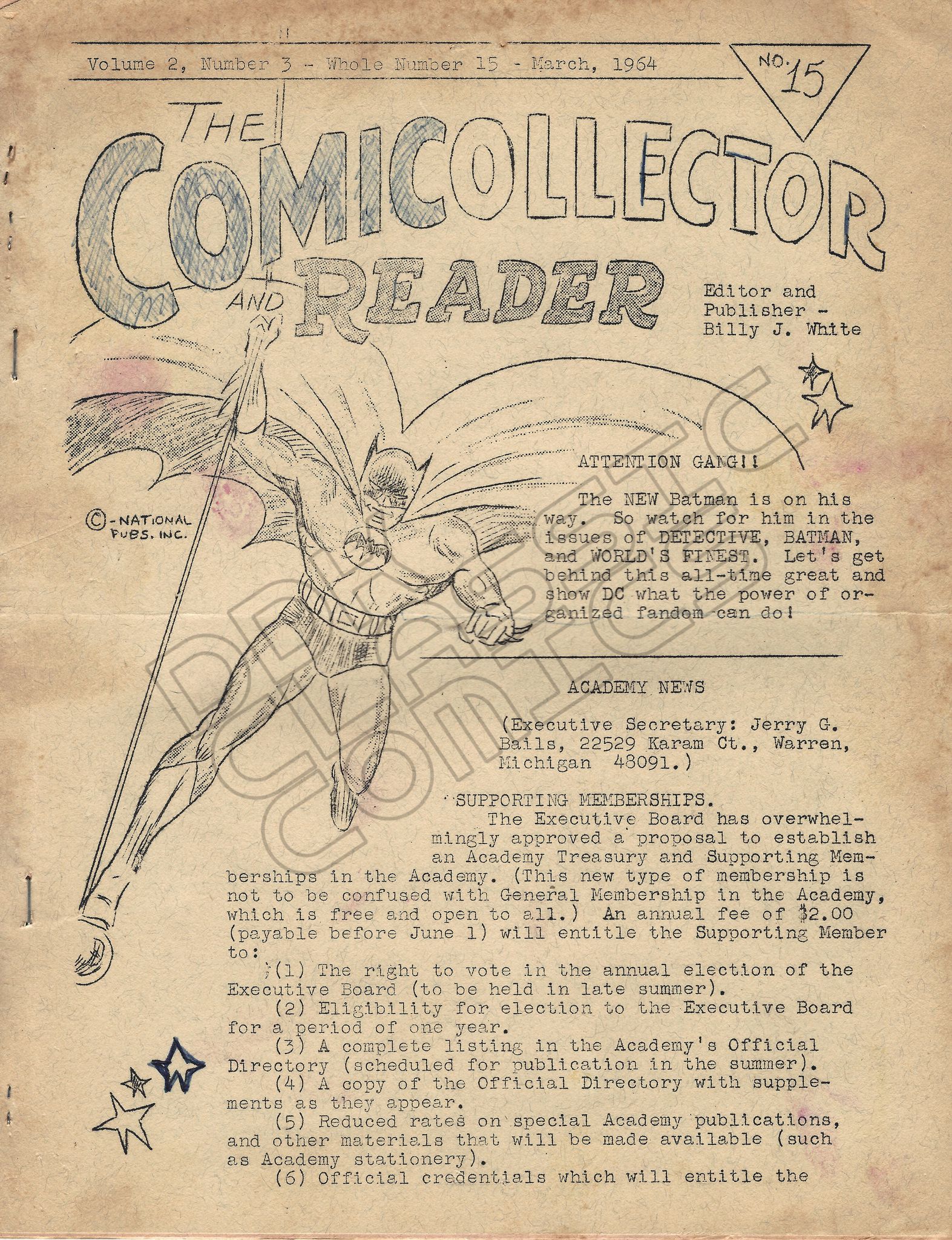 Comicollector 15 Mar 1964