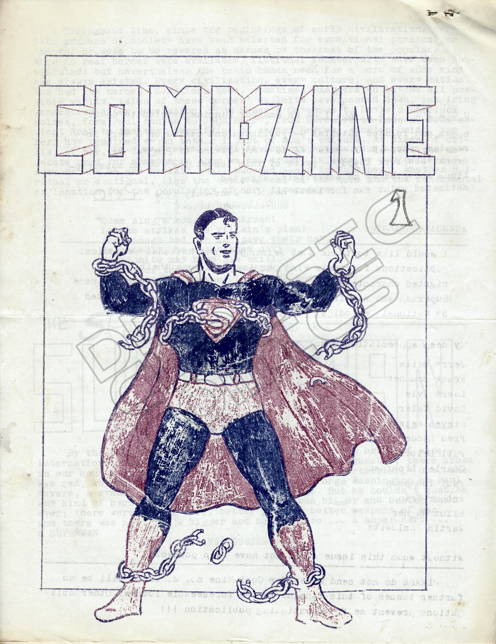 Comi-zine 1 July 1964