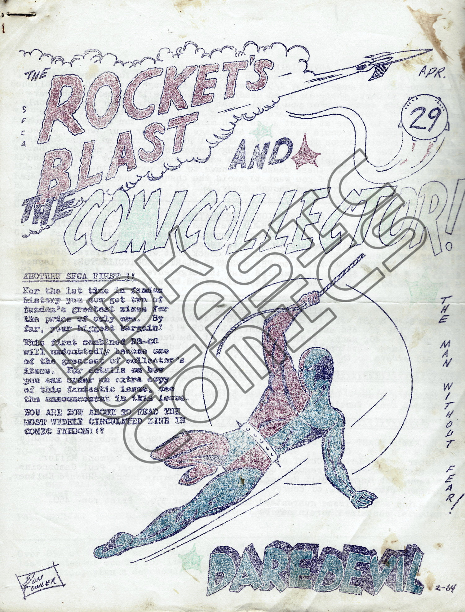 Rockets Blast w Comicollector 29 April 1964