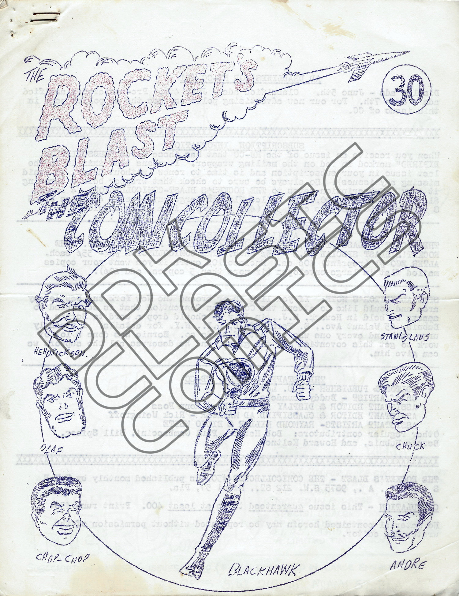 Comicollector and Rockets Blast issue 30 May 1964