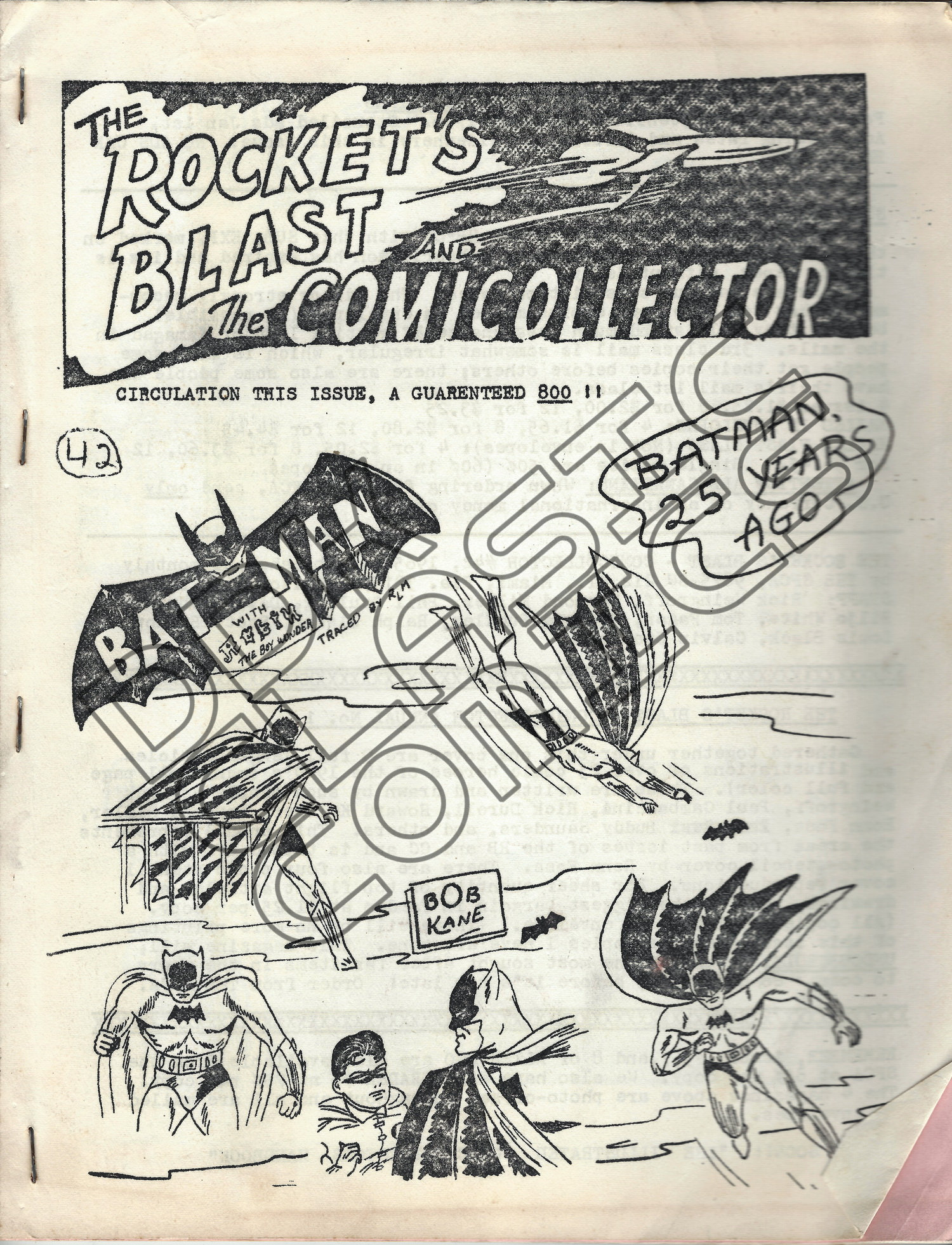 Rockets Blast with Comicollector 42 1965